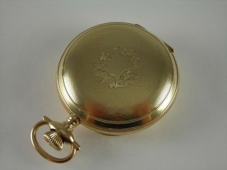 Antique 18s Aurora Mermod Jaccard & Co.  St.  Louis MO.  15 jewel pocket watch 1886 4