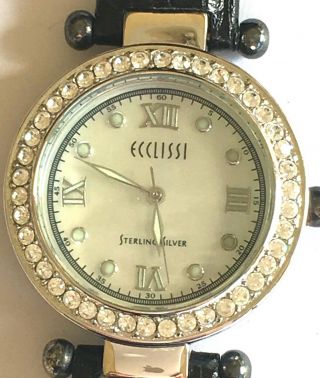 Vintage Ecclissi Sterling Silver Watch,  Extra Band