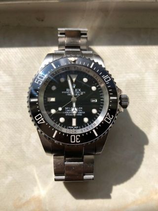 Rolex Deepsea Sea - Dweller Deep Blue Auto Steel Mens Oyster Bracelet Watch 116660
