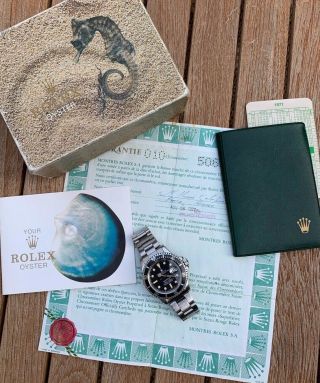 Vintage Rolex 1680 Submariner - Box,  Papers,  Unpolished.  1976