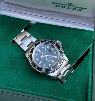 Vintage Rolex 1680 Submariner - Box,  Papers,  Unpolished.  1976 6