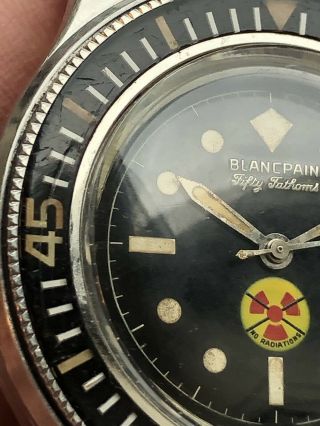 Vintage Blancpain Fifty Fathoms No Radiations 8