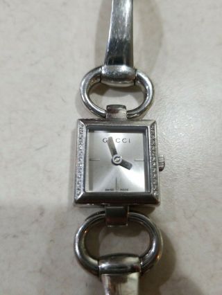 Gucci 120 Tornabuoni Diamond Stainless Steel Watch Ya120505