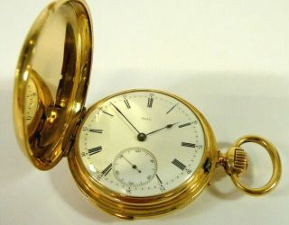 Audemars Piguet Minute Repeater 18k Gold Pocket Watch By Aug.  (auguste) Piguet