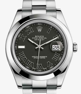 Mens Stainless Steel Rolex Oyster Datejust Ii Black Dial Auto Watch 116300 41mm