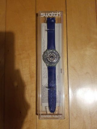 Blue Swatch Scuba 200,  Water Resistant To 656 Ft Shock Resistor Swiss Made