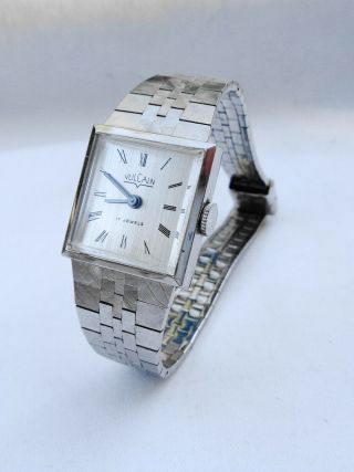 Vintage Ladies Vulcain 17 Jewel Wristwatch Mechanical Hand - Wind Running Accurate