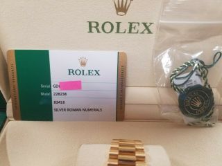 Rolex Day - Date Auto 40 mm Yellow Gold Men ' s President Bracelet Watch 6