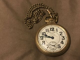 Waltham Vanguard 23 Jewels Up/down Railroad Grade Pocket Watch 10k Gf Case