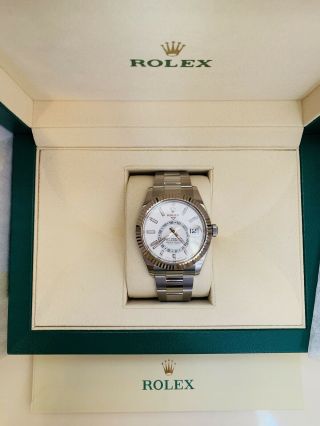 2019 Rolex Sky - Dweller 42mm Stainless Steel White Dial Watch 326934 4