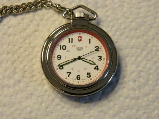 All Swiss Army Stainless Steel Pocket Watch