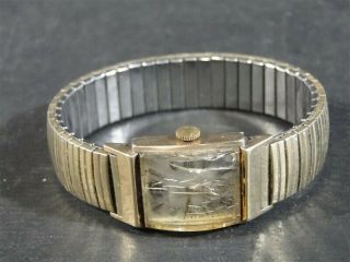 Vintage Bulova 10k Gold Filled Gf Case 21j Men’s Wristwatch - Tbr