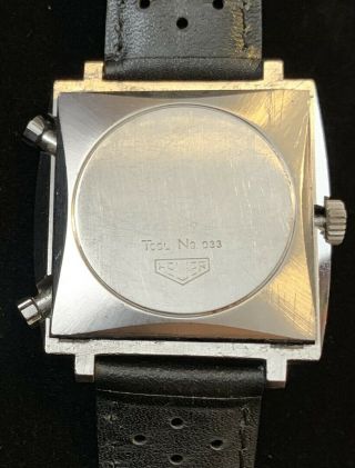 Rare Vintage Heuer 1133B Monaco Cal 11 Chronograph 1970s Automatic Steve McQueen 4
