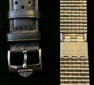 Rare Vintage Heuer 1133B Monaco Cal 11 Chronograph 1970s Automatic Steve McQueen 6