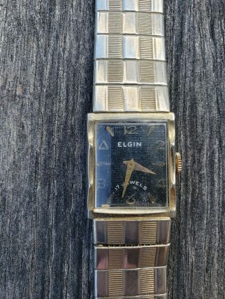 1950s Vintage Elgin 17 Jewels Wrist Watch - 