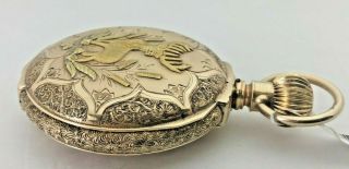 Antique Elgin 14kt Gold Hunter Case Pocket Watch 7j 18s circa 1900 11