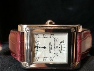 Cartier watch men’s “Tank a Vis” 4