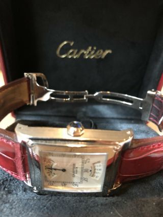Cartier watch men’s “Tank a Vis” 5