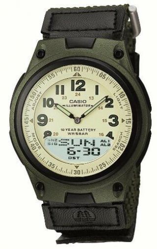 Casio Aw - 80v - 3bjf Watch Standard Analog Digital Combination Men 