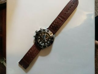 Invicta Diver Watch With Brown Leather Wristband (19882)