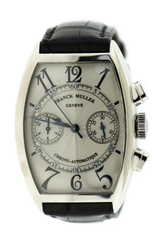 Franck Muller Master Of Complications Chronograph 18k White Gold Watch 5850 Cc