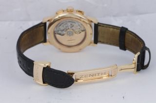 Zenith El Primero Chronomaster Moonphase 40mm 18K Rose Gold Watch 17.  0240.  410 6