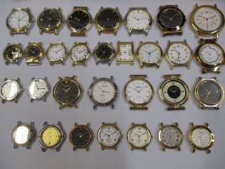 30 Nos Vintage Watch Samples Cases Backs Dials Most Hands Crown Gordon Laurens,