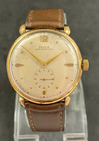 Rare Vintage Doxa Hand Winding Swiss Watch Cal.  942 (111/2)