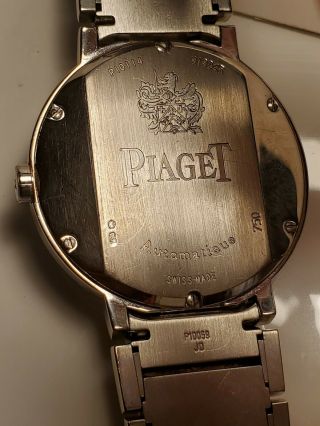 Piaget Polo Men ' s 18K White Gold Automatic Wristwatch Silver Dial P10114 38mm 6