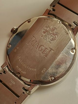 Piaget Polo Men ' s 18K White Gold Automatic Wristwatch Silver Dial P10114 38mm 7