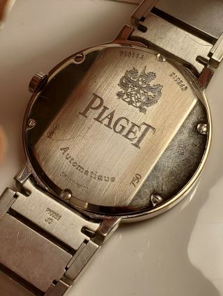 Piaget Polo Men ' s 18K White Gold Automatic Wristwatch Silver Dial P10114 38mm 8