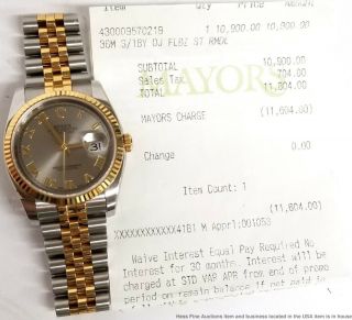 Style Rolex Datejust 18k Gold SS Scrambled Serial Watch 116233 Box Booklets 2