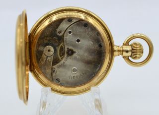 Antique Tiffany & Co 18k Gold Pocket Watch Triple Signed 17 Jewel Swiss 11