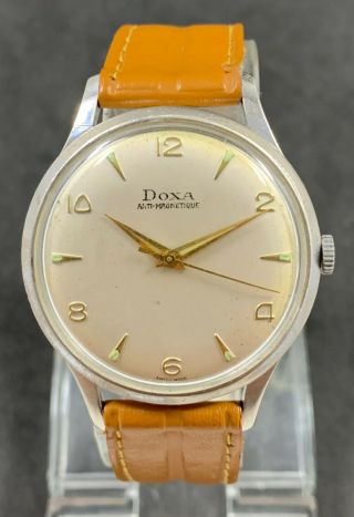 Rare Vintage Doxa Hand Winding Swiss Watch 17j - C.  350