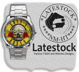 1 Item Guns N Roses Watch Unisex Sport Metal Watch Best Gift Watches