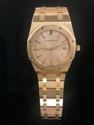 Audemars Piguet Royal Oak 18k Gold Wrist Watch Quartz 33mm