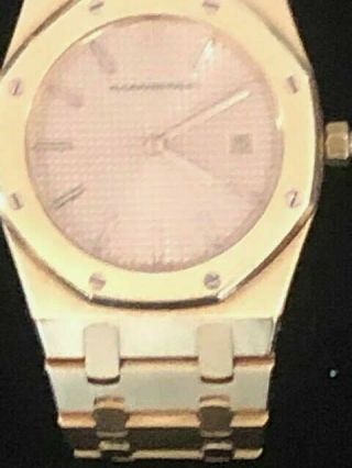 Audemars Piguet Royal Oak 18k Gold Wrist Watch Quartz 33mm 2