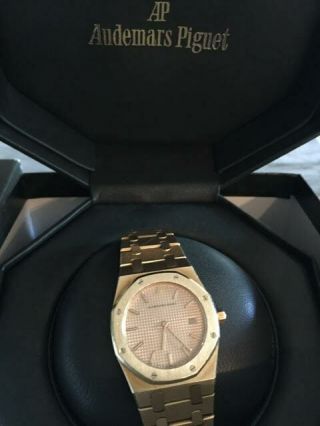 Audemars Piguet Royal Oak 18k Gold Wrist Watch Quartz 33mm 5