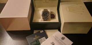 Rolex Gmt Master Ii Ceramic Style 116710n All Steel 40mm Black Dial Full Papers