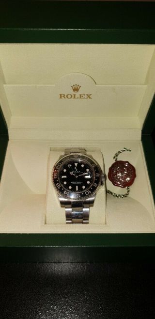Rolex gmt master ii ceramic Style 116710N All Steel 40mm Black Dial full papers 3