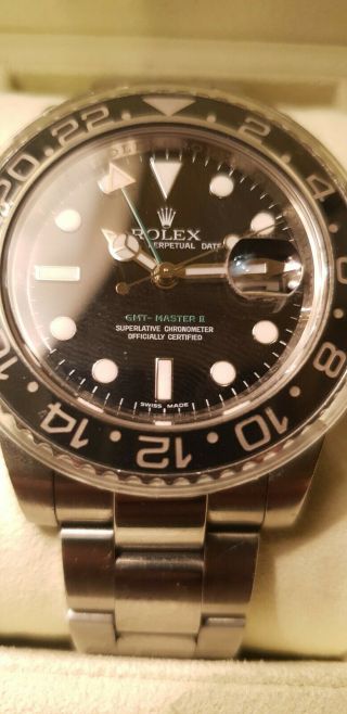 Rolex gmt master ii ceramic Style 116710N All Steel 40mm Black Dial full papers 4