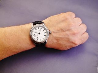 Patek Philippe & Co.  Stainless Steel Wristwatch.  Chronometer Movement. 12