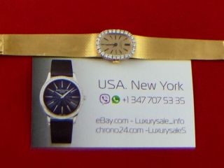 Patek Philippe Ladies 18k Yellow Gold Diamond Bezel Vintage Watch Ref 3377 11