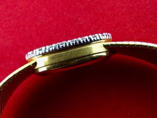 Patek Philippe Ladies 18k Yellow Gold Diamond Bezel Vintage Watch Ref 3377 5