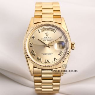 Rolex Day - Date 18238 18k Yellow Gold