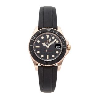 Rolex Yacht - Master Auto 37mm Everose Gold Mens Oysterflex Bracelet Watch 268655
