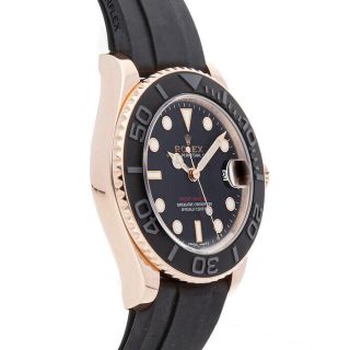 Rolex Yacht - Master Auto 37mm Everose Gold Mens Oysterflex Bracelet Watch 268655 4