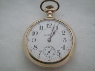 The Studebaker 323 South Bend - 17J adjusted neat damaskeened 18s pocket watch 2