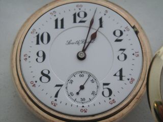 The Studebaker 323 South Bend - 17J adjusted neat damaskeened 18s pocket watch 4