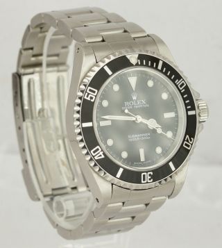 2001 Rolex Submariner No - Date 14060 M P Black Dive 40mm Stainless Watch 3